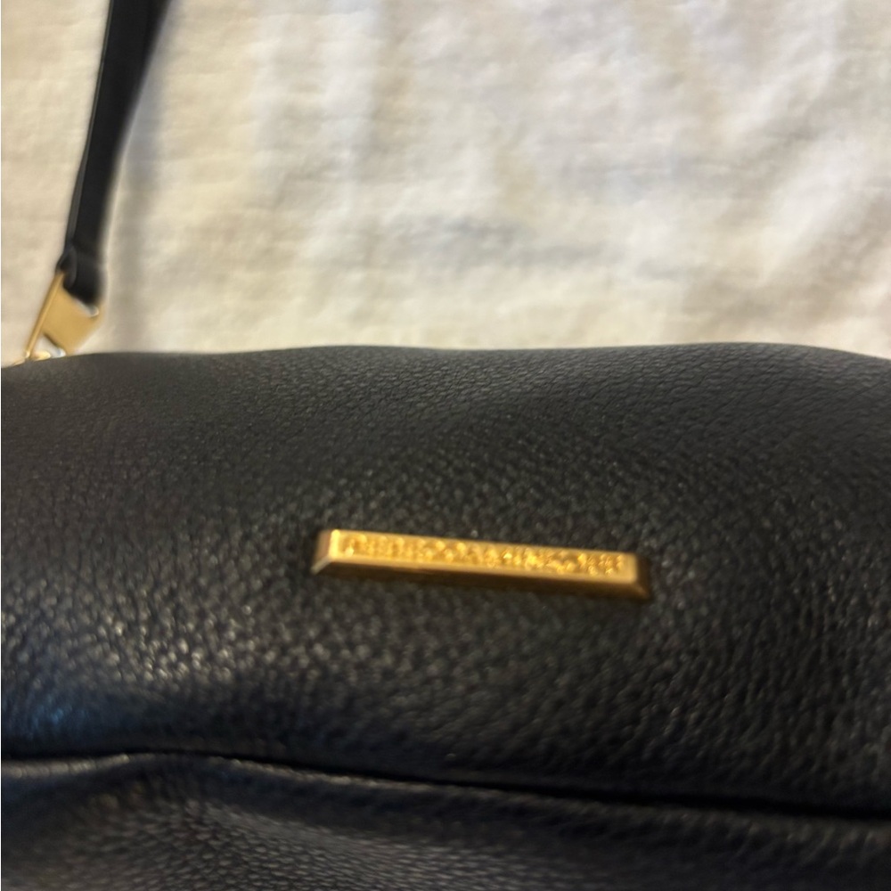 REBECCA MINKOFF Black Leather Crossbody Belt Bag - Designer Style - Picture 2 of 6